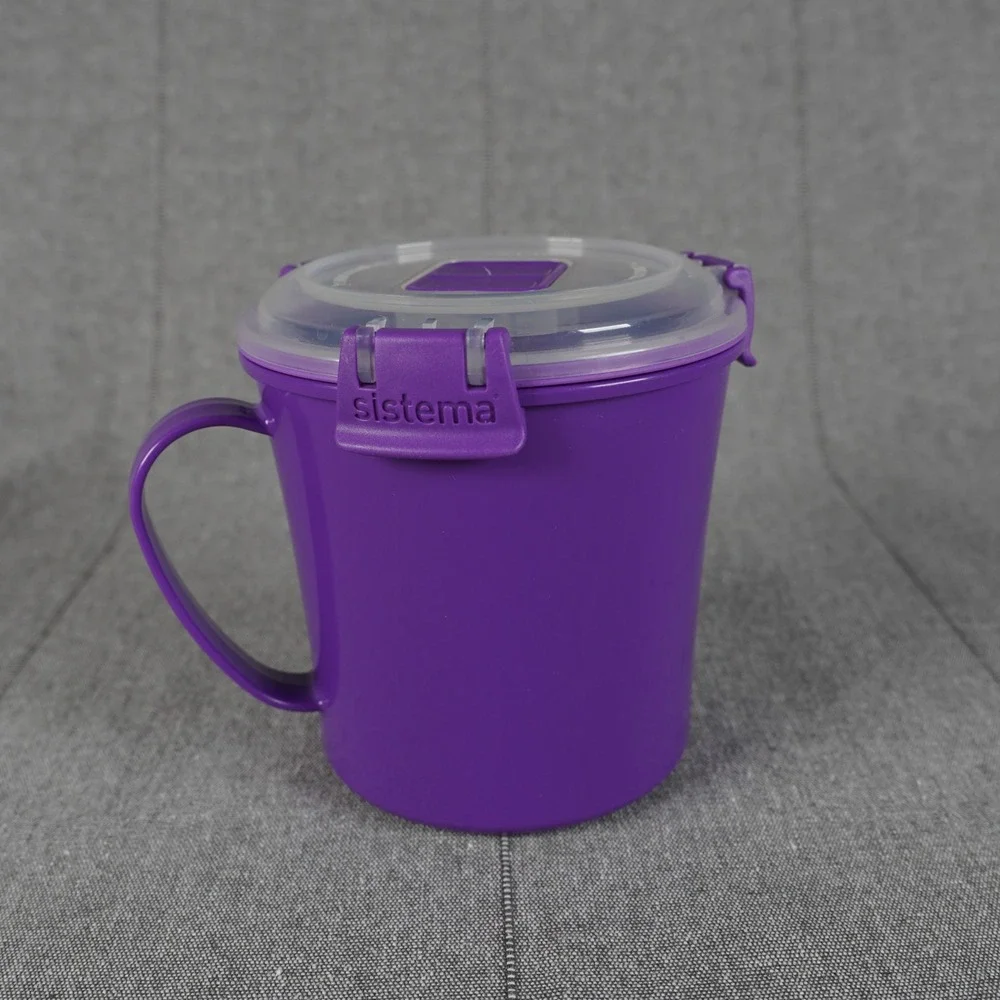 Sistema Microwave Mug Cup Purple 22.18oz Reheating Container Made In New Zealand